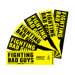 Fighting Bad Guys Stickers